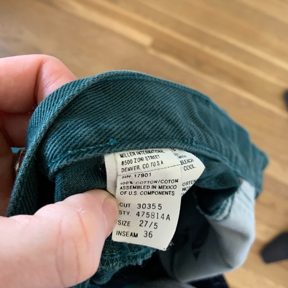 Vintage 80s Green Western Rockies Jeans - Picture 7 of 8